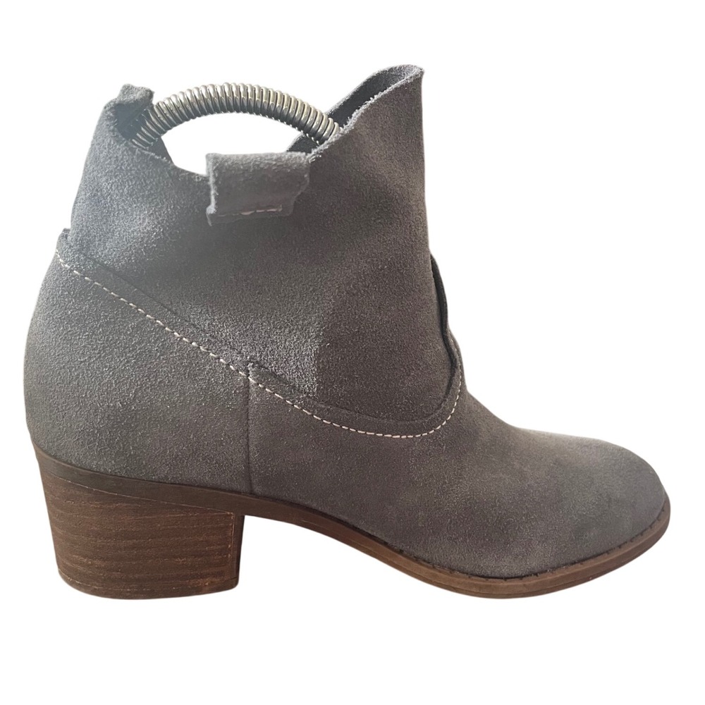 Carlos Santana Women's Gray Suede Leather Ankle Booties Western Cowgirl Sz8.5 - Picture 5 of 11